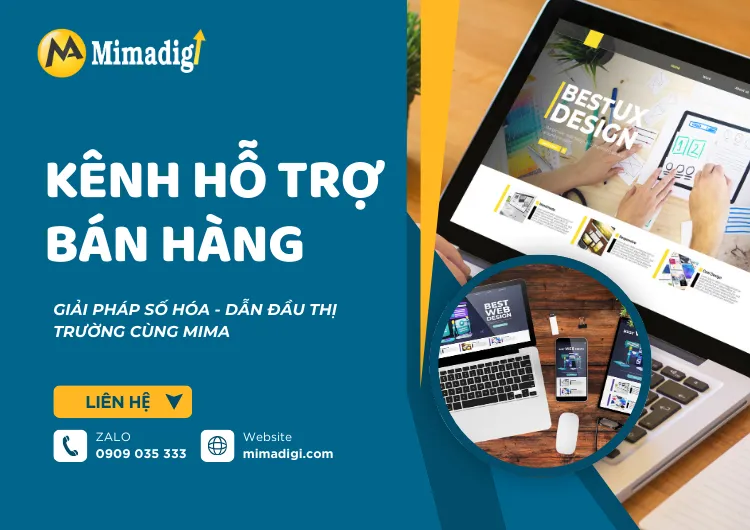 Đơn vị thiết kế website công ty uy tín tại Việt Nam tại Mima