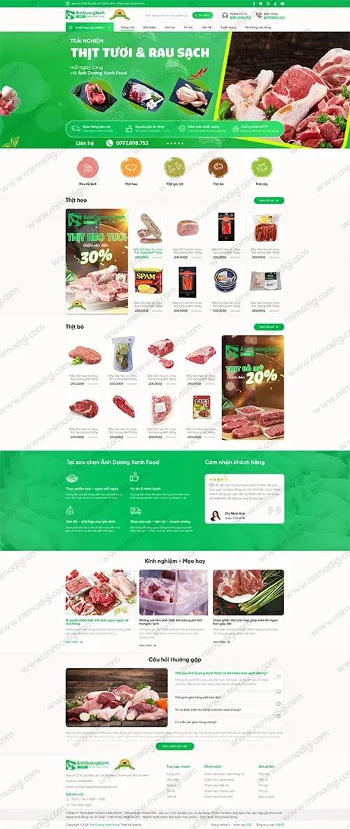 Anh Duong Xanh Food | Clean Food for Vietnamese Families
