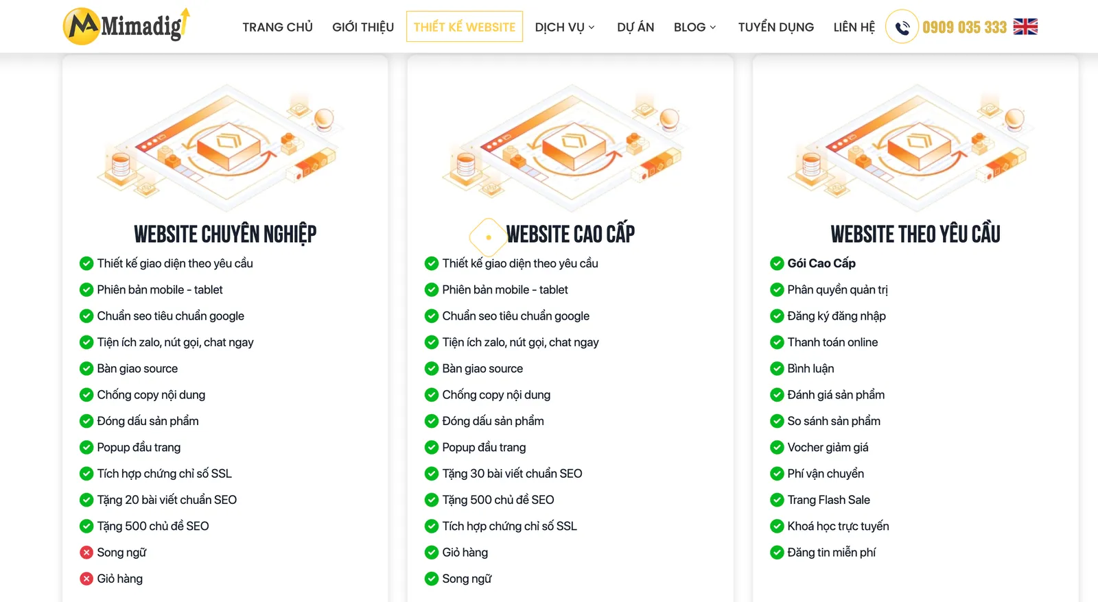 Top 10 Dịch Vụ Thiết Kế Website Trên Google