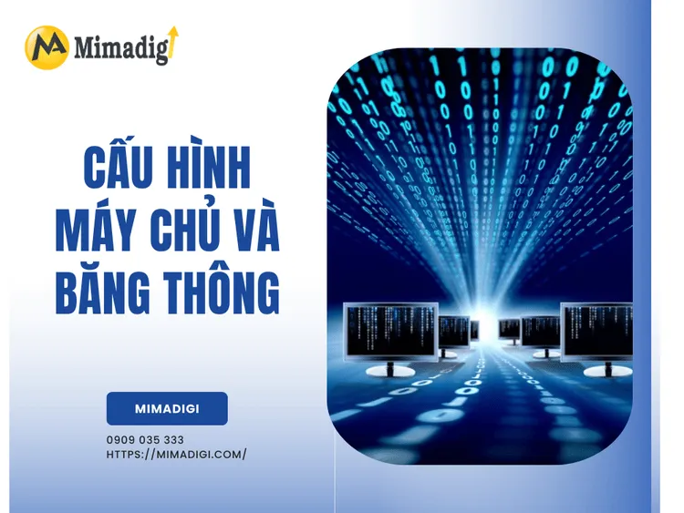 Cấu hình máy chủ và băng thông tại MIMA