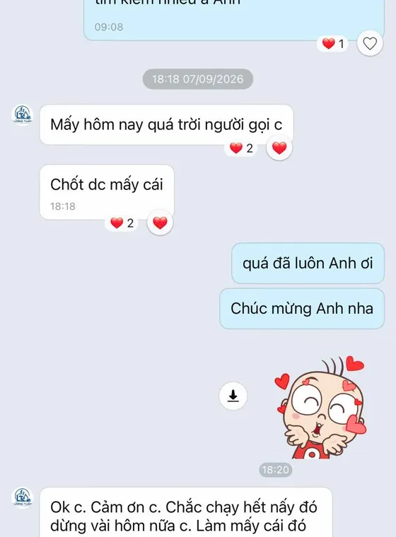 Screenshot of a customer message sent to MIMA