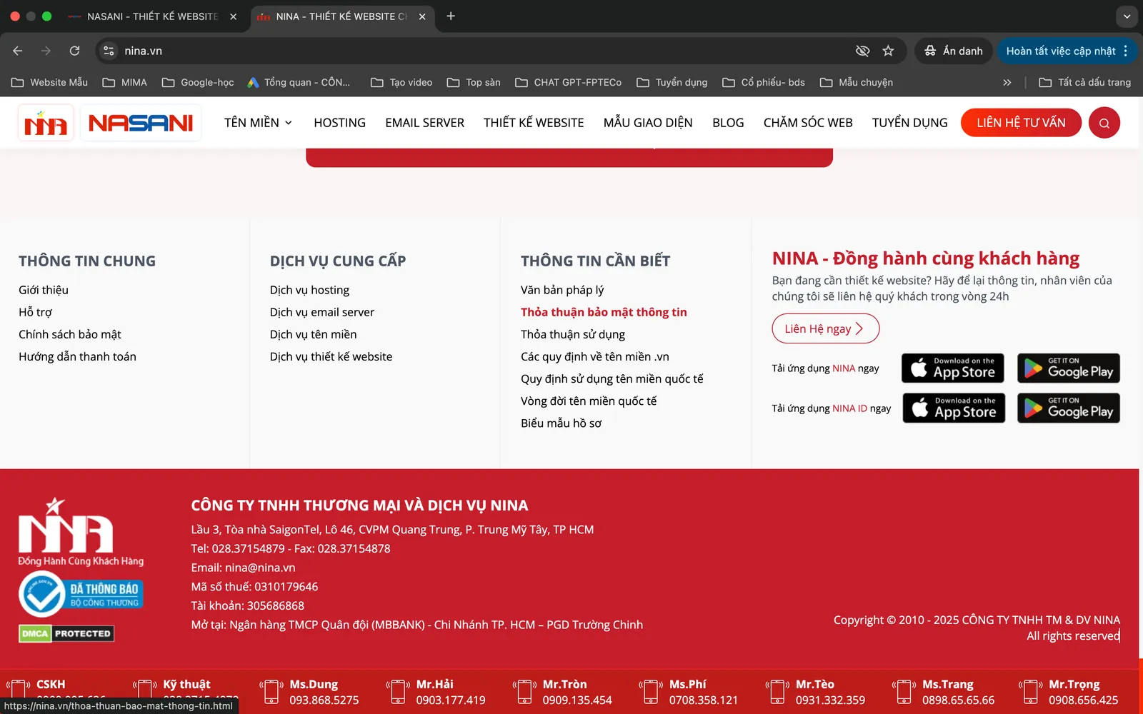 Review Công Ty TNHH Công Nghệ Phần Mềm NASANI – Kế Thừa NINA
