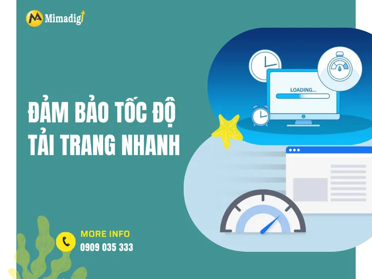 Đảm bảo tốc độ tải trang nhanh tại MIMA