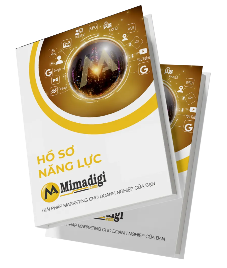 Hai cuốn hồ sơ năng lực in do MIMA thiết kế