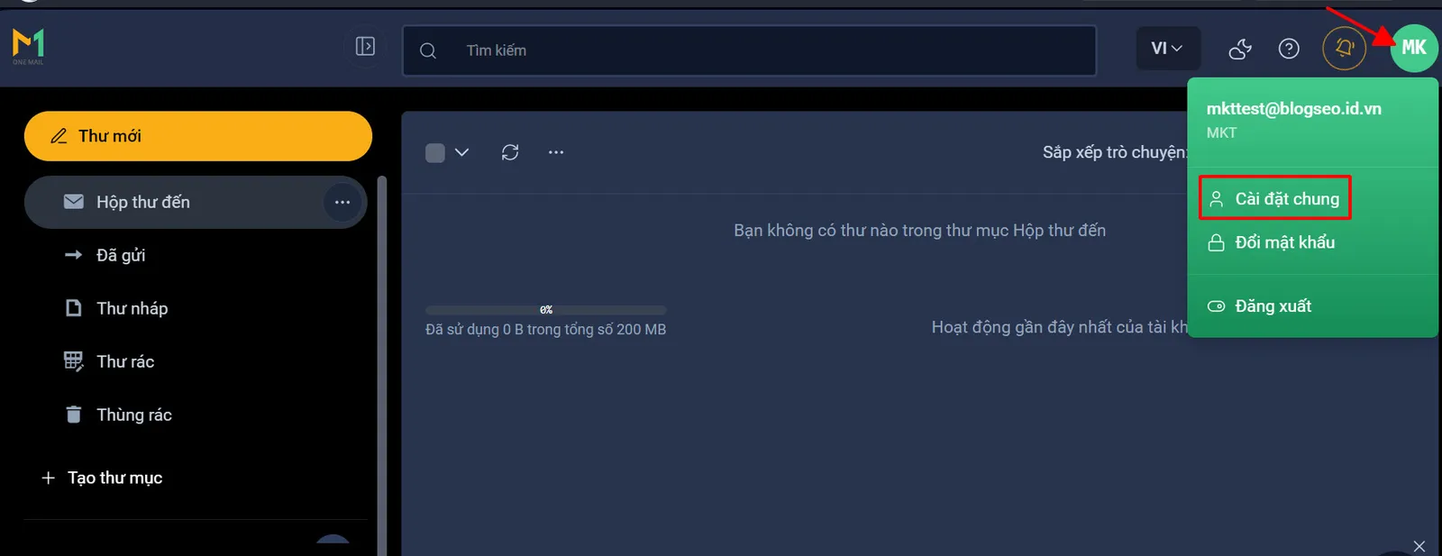 Hướng dẫn sử dụng tính năng chữ ký trên trang người dùng OneMail