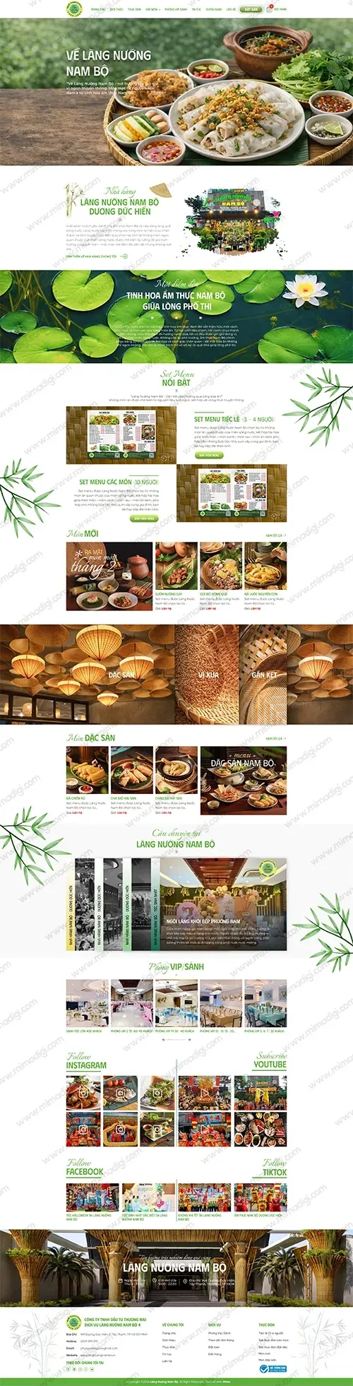 MIMA Officially Completes Southern Vietnamese Noodle Village Website