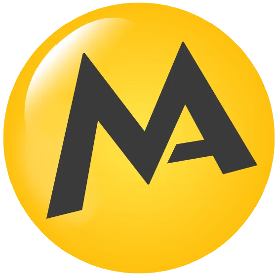 Ở trung tâm logo là chữ M – trái tim của MIMA.