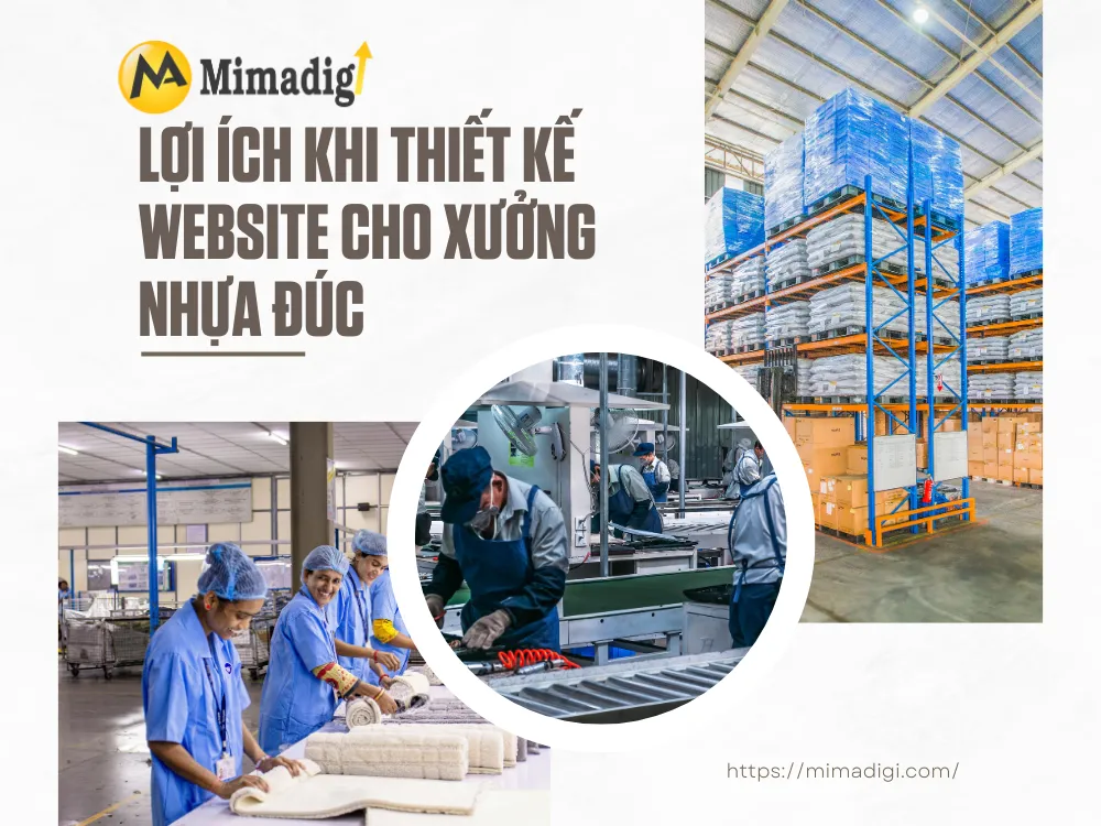 Thiết kế website xưởng nhựa đúc tại mimadigi