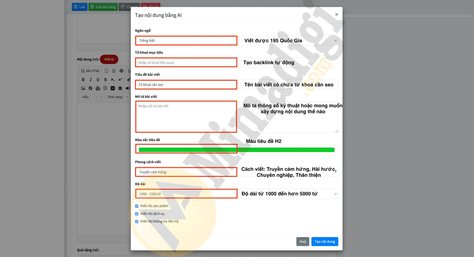 Lợi ích website AI Content SEO
