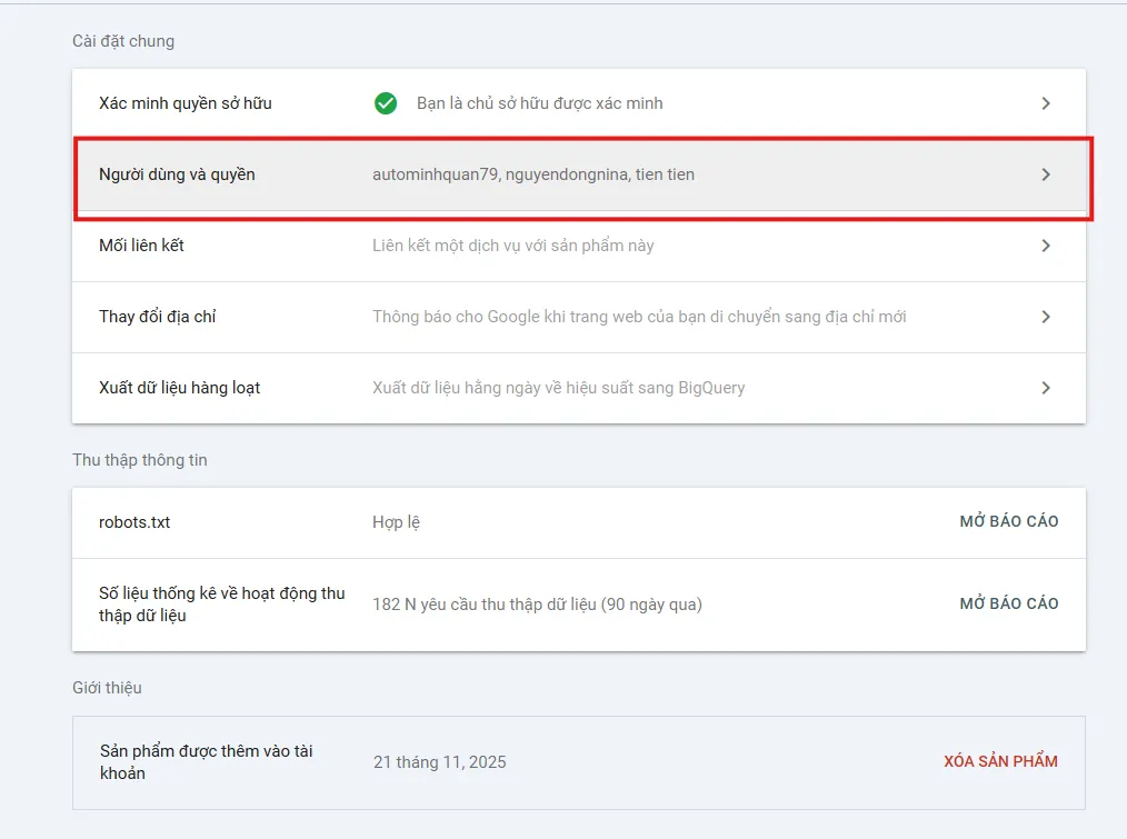 Phân Quyền Google Analytics và Search Console Dễ Dàng