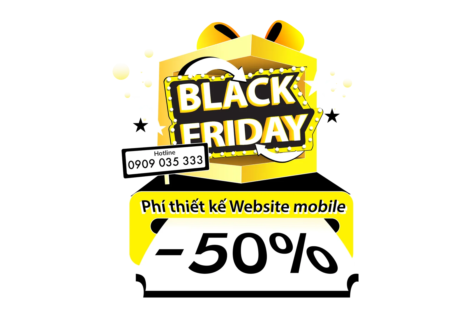 BLACK FRIDAY MIMA – GIẢM 50% PHÍ THIẾT KẾ WEBSITE MOBILE