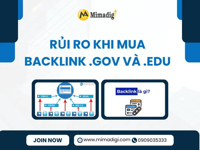 Rủi Ro Khi Mua Backlink .gov và .edu tại mima