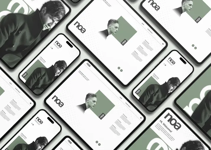 Giao diện website do MIMA thiết kế hiển thị trên nhiều điện thoại