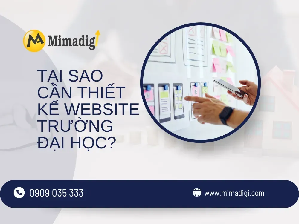 Tại sao cần thiết kế website trường đại học? tại mima