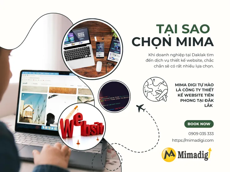 Tại sao nên chọn MIMA Digi khi thiết kế website tại Daklak?