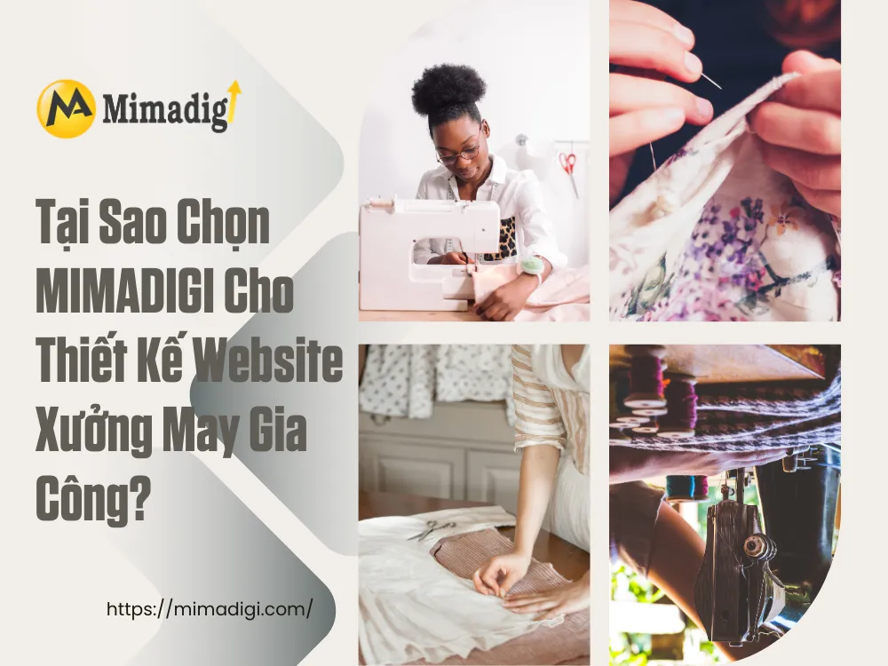 Thiết kế website xưởng may gia công tại mimadigi