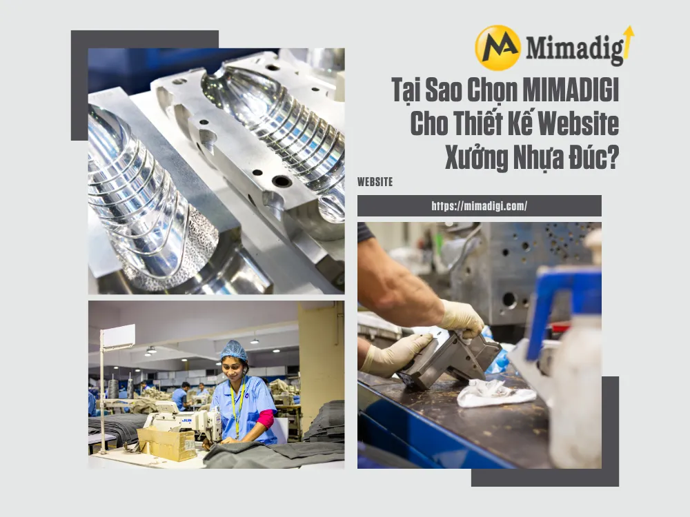 Thiết kế website xưởng nhựa đúc tại mimadigi