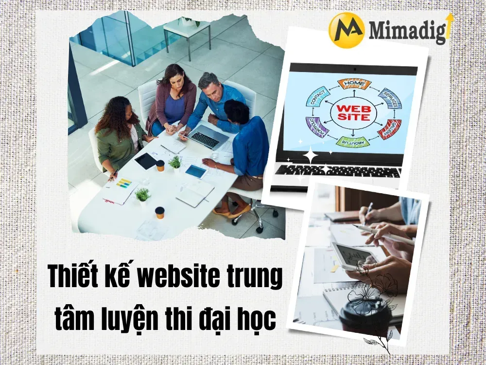 Thiết kế website trung tâm luyện thi đại học: Nền tảng trực tuyến giúp học sinh đạt ước mơ tại mima
