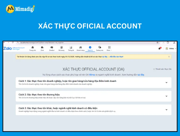 Chọn Cách Xác Thực 